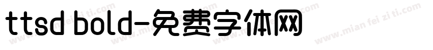 ttsd bold字体转换
